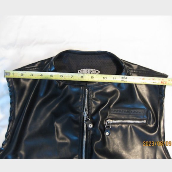 RUBBER SOUL 'Biker' Vest- M 'Black' (BRAND NEW /wot) SUPER RARE! 'Unisex' - Picture 10 of 16
